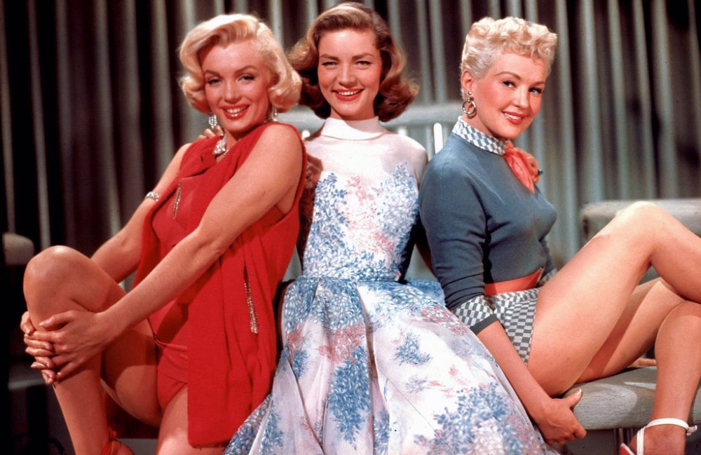 Foto-Me`rilin-Monro-Betti-Greybl-i-Loren-Be`koll-v-filme-Kak-vyiyti-zamuzh-za-millionera-1953